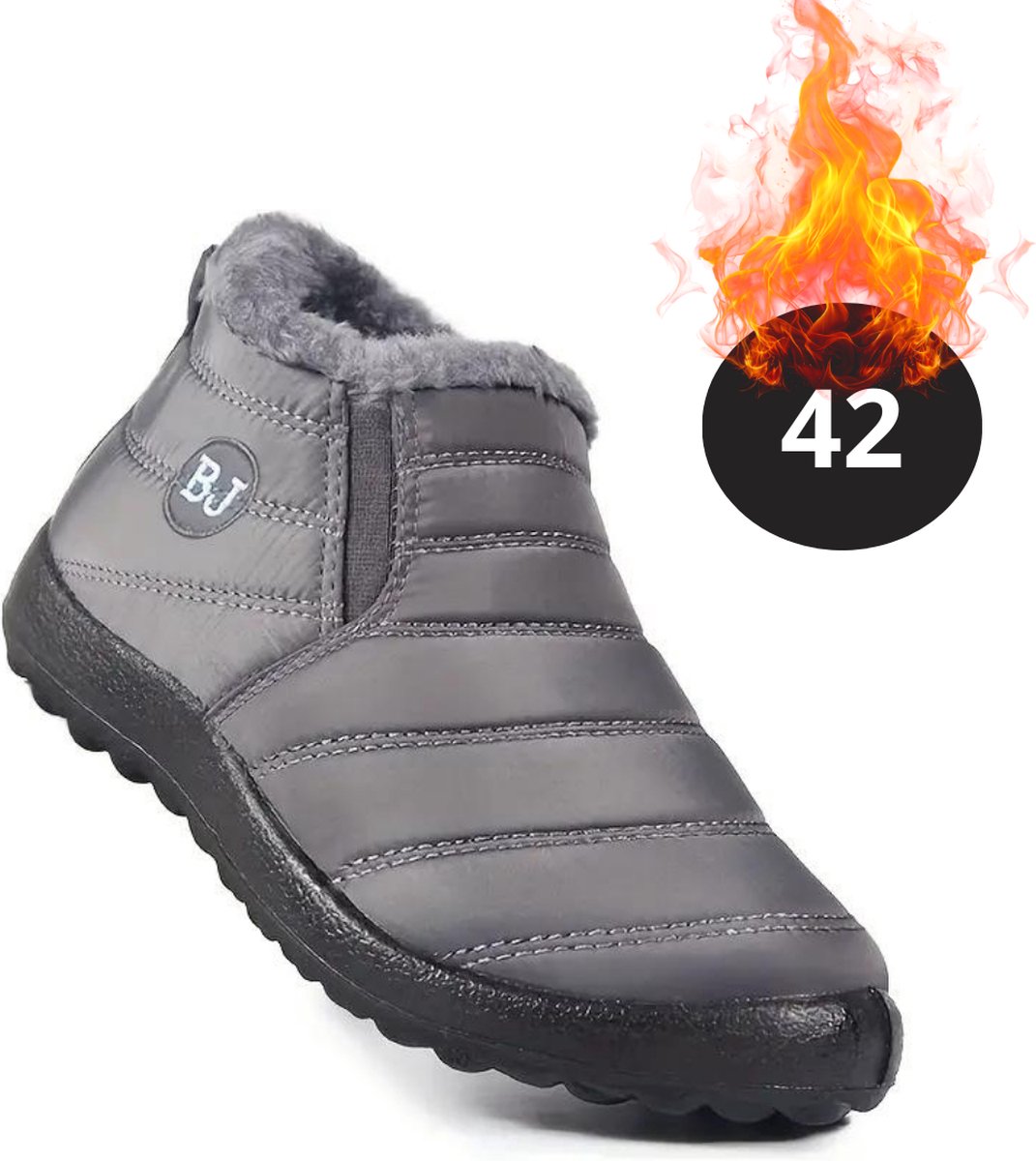 Livano Snowboots Sneeuwschoenen Sneeuwboots Dames Wintersport Ski Skischoenen – 42 Warm Grijs