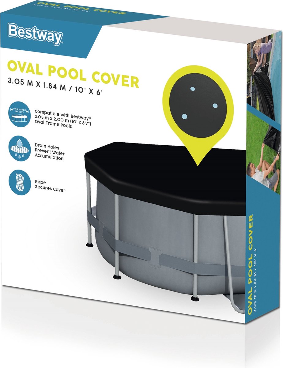 Bestway Flowclear cover for Power Steel - Oval 300 cm