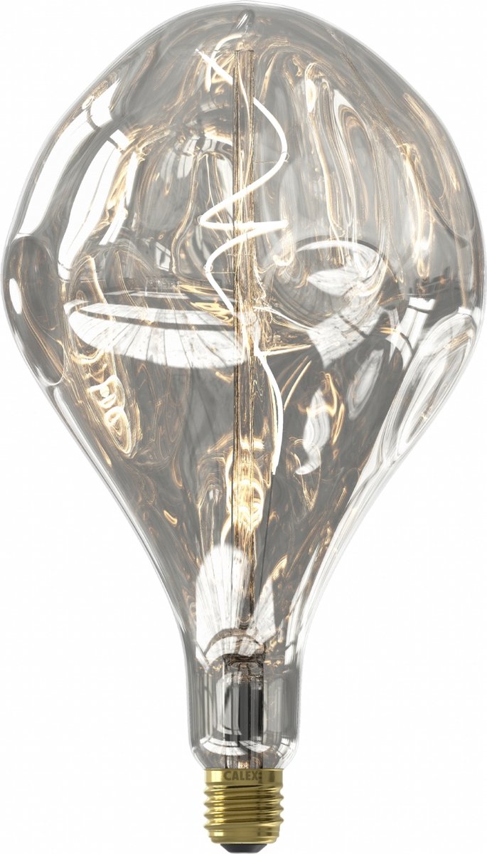Bol.com Calex Organic EVO XXL Zilver - E27 LED Lamp - Filament Lichtbron Dimbaar - 6W - Warm Wit Licht aanbieding
