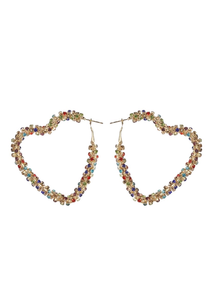Margot Bardot Candy Heart Oorbellen Multicolor