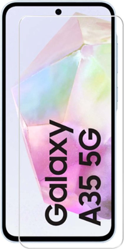 Paquet de 2 Protecteurs d'écran Samsung Galaxy A35 - Économiseurs d'écran en Glas trempé MobyDefend adaptés aux coques - Protecteurs d'écran - Plaques de verre adaptées au Samsung Galaxy A35