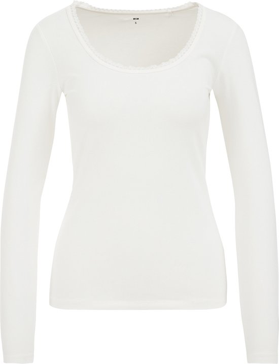 WE Fashion Dames T-shirt met kant
