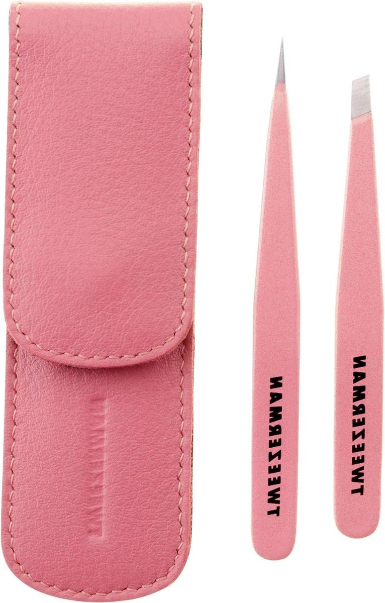 Exclusieve Roos Thee Petite Tweeze Set met Roze Bloemmotief