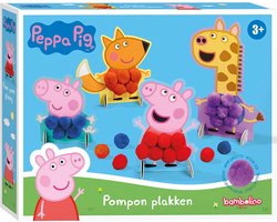foto van Peppa Pig knutselen pompom plakken Bambolino Toys knutselset - creatief peuter kleuter speelgoed
