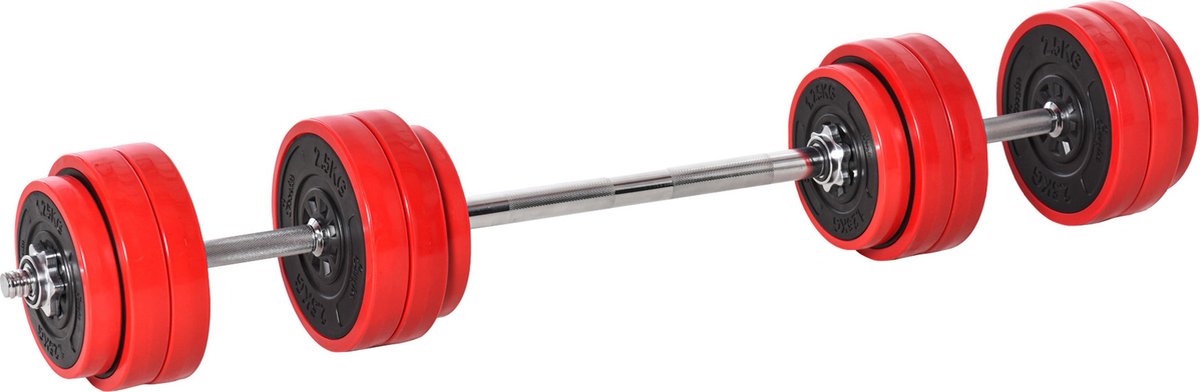 Halterstangen van 50 cm, 50 cm PP-kunststof Gewichtheffen Dumbbell- handgrepen die worden gebruikt met dumbbells voor verschillende opwarmingsoefeningen