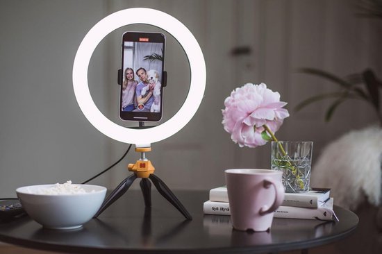 Kodak SL001 Selfie led-ringlamp met statief voor alle smartphones (25
