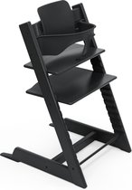 Stokke Tripp Trapp kinderstoel, zwart - inclusief stoel + babyset2 voor kinderen van 6-36 maanden - verstelbaar, ergonomisch en gemakkelijk schoon te maken