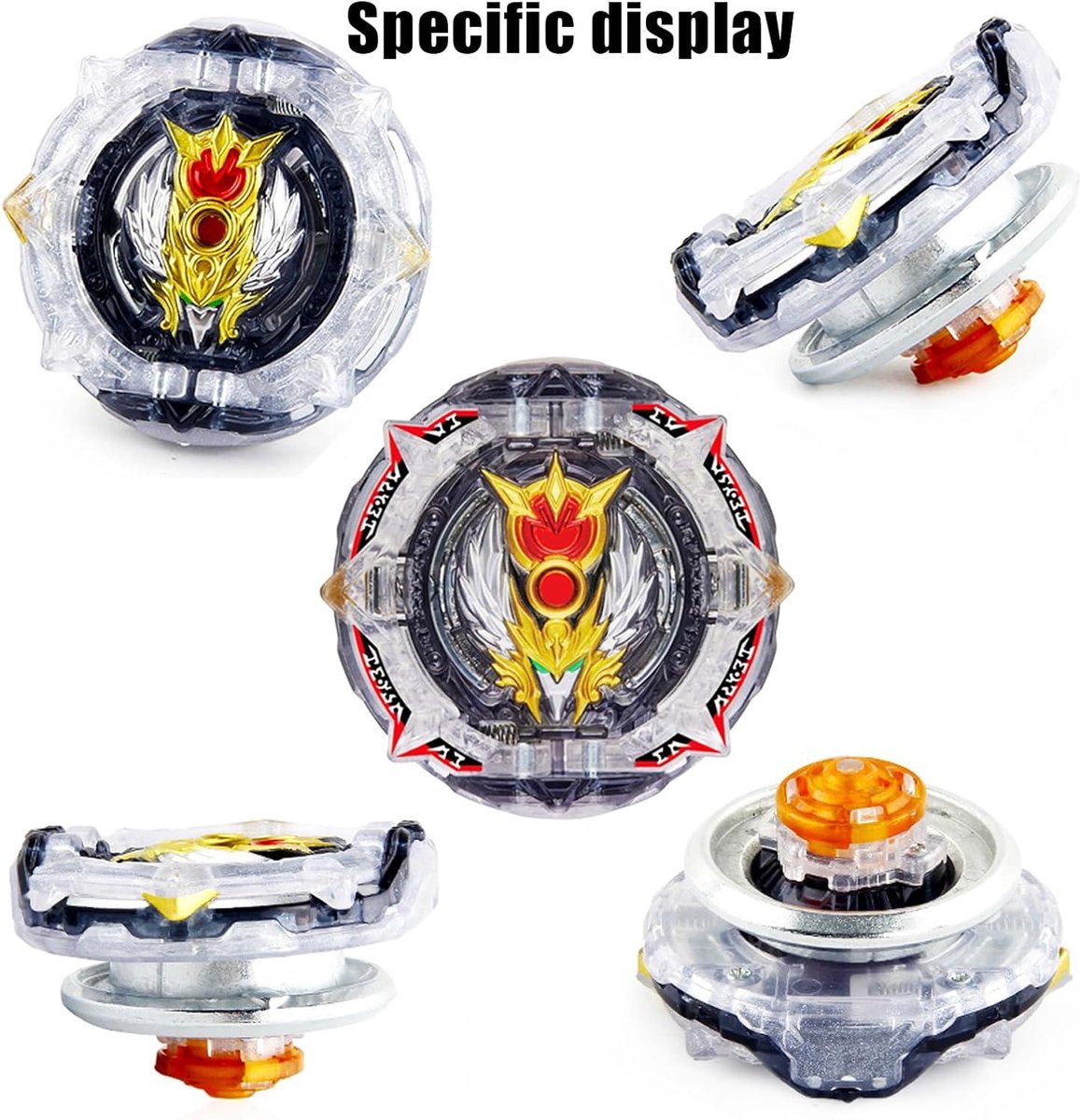 Netoke Toupie Gyros Turbo 4D Combinaison, avec Metal Fusion B-200 Lanceur, Jouets Classiques Cadeau, Modèle:B-169+B-206 Netoke Toupie Gyros Turbo 4D Combinaison, avec Metal Fusion B-200 Lanceur, Jouets Classiques Cadeau, Modèle:B-169+B-206
