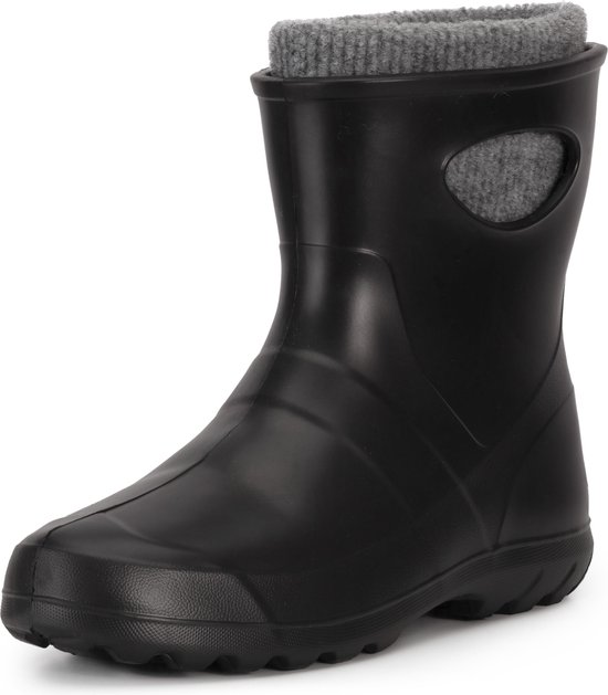 Ladeheid Heren Regenlaarzen - Gevoerd en Waterdicht Vederlicht - EVA - LA-LMG-751-GardenMen - Zwart - 46