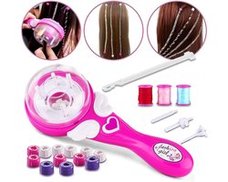 foto van Jojoy Magische Haarstyler voor Kinderen - Automatische Haar Vlechter met Kleurengaren - Inclusief Haar Accessoires - Perfect Cadeau voor Meisjes - WHIZZBRAID