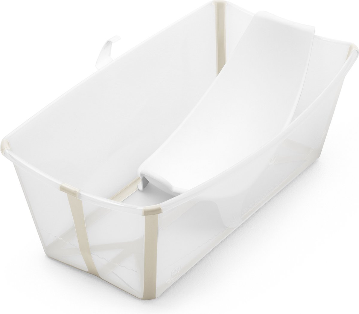 Goedkoopste Stokke Flexi Bath (Sandy Beige) met ondersteuning voor pasgeborenen - Duurzaam en gemakkelijk op te bergen - Handig thuis of op reis - Geschikt voor pasgeborenen en tot 4 jaar