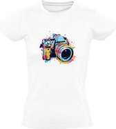 Kleur Camera Dames T-shirt - foto - fotografie - video - knippen