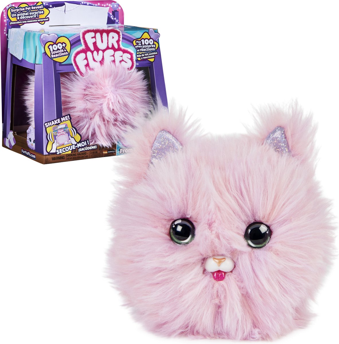 Fur Fluffs - Interactieve Fluffy Knuffel - Roze