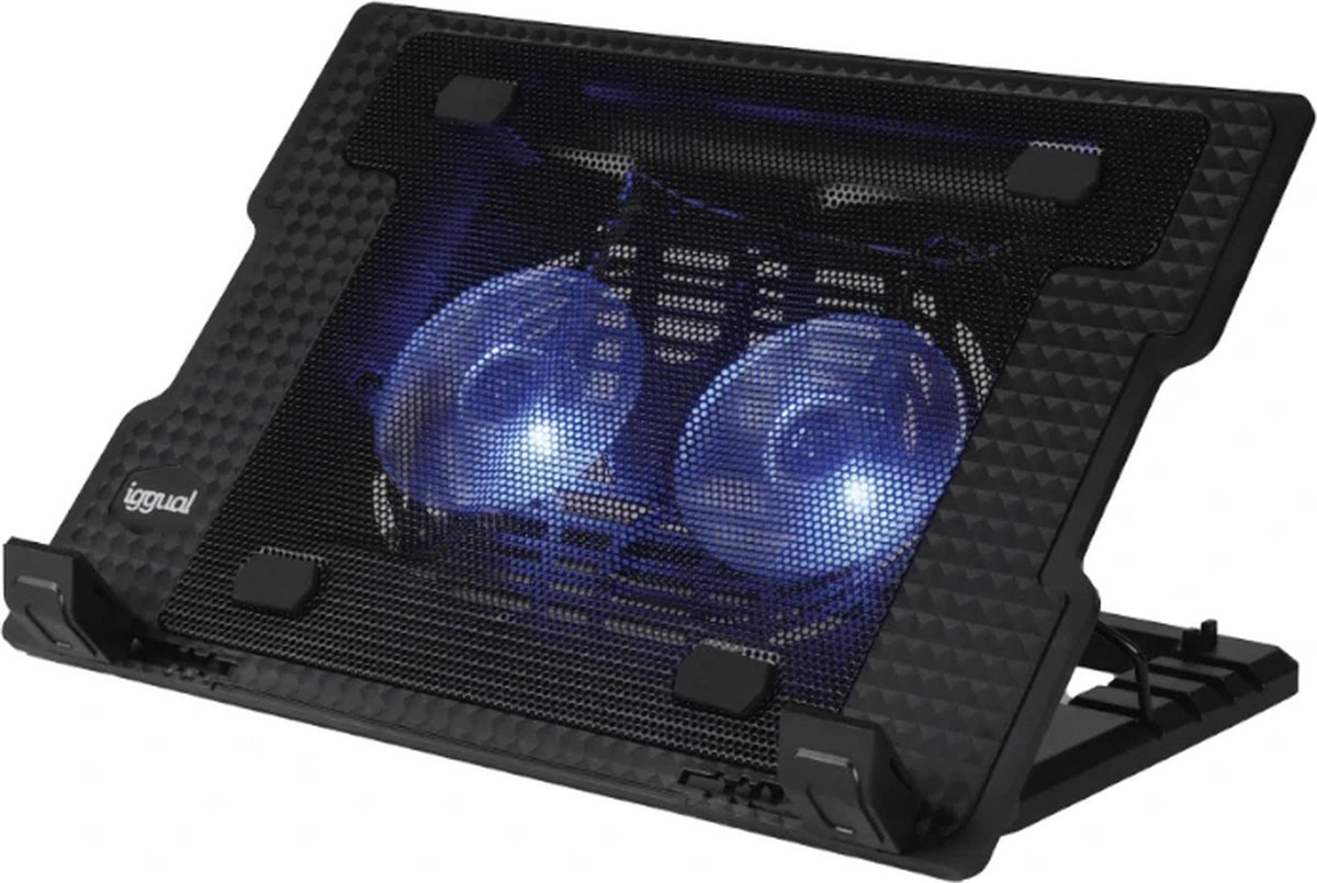 Iggual Igg319369 Laptopkoelbasis Transparant