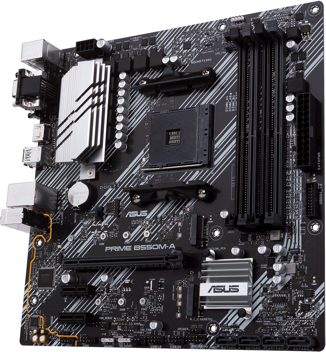 Asus Prime B550M-A - Moederbord - Micro-Atx - Amd B550 - Socket Amd Am4 - afbeelding 8