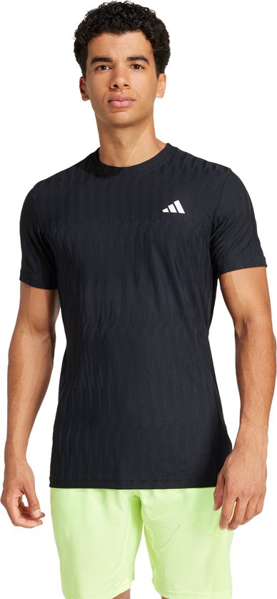 adidas Performance T-shirt de tennis Climacool+ AIRCHILL FreeLift - Hommes - Noir - S