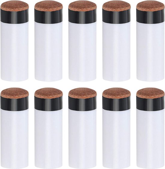 12 MM Biljart Cues Tips Vervanging Schroeftips met Pool Cue Sticks adereindhulzen Hard Bruin Biljart Cue Tips 10 Pack