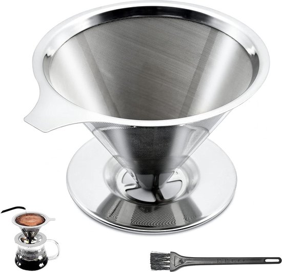 Cilio permanentfilter voor koffie Maat 2 goudkleurig