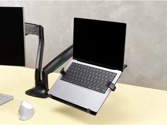 Ergo-Q 330 Kunststof Verstelbare Laptopstandaard Met Documenthouder