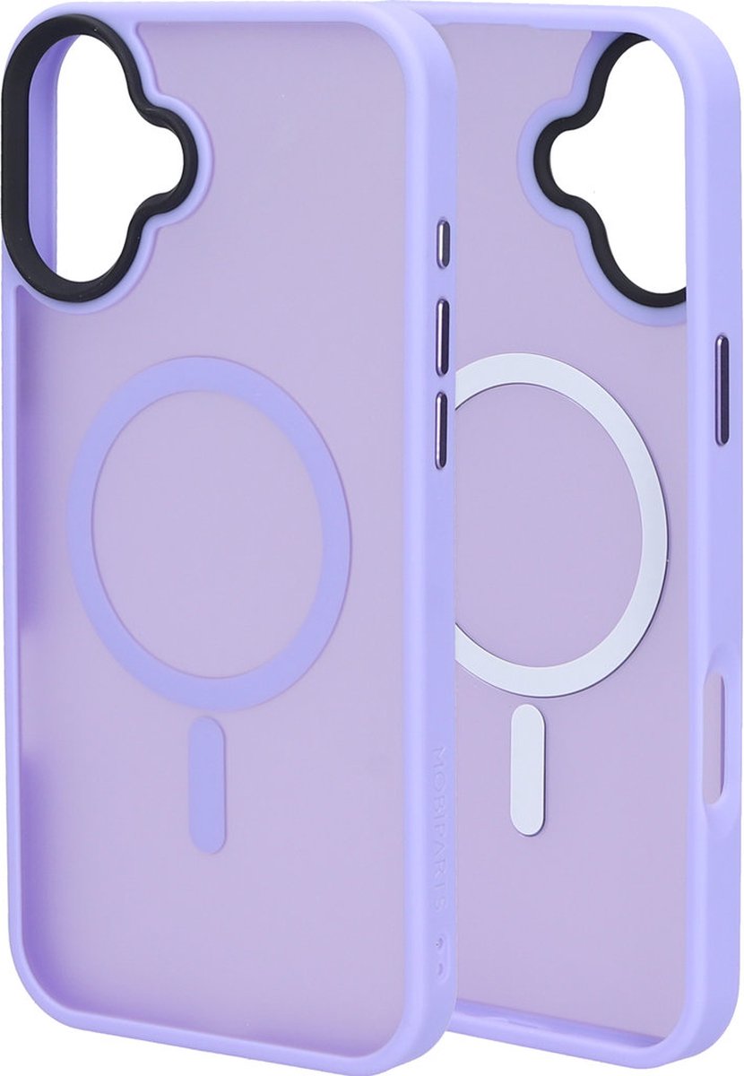 Mobiparts hoesje geschikt voor Apple iPhone 16 Plus - Hardcover - MagSafe - Roze Paars