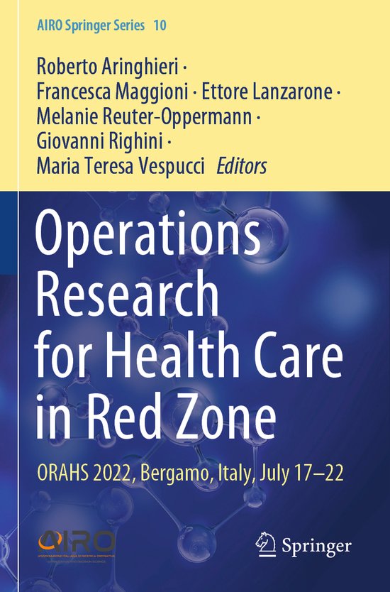 AIRO Springer Series10- Operations Research for Health Care  ... - cover