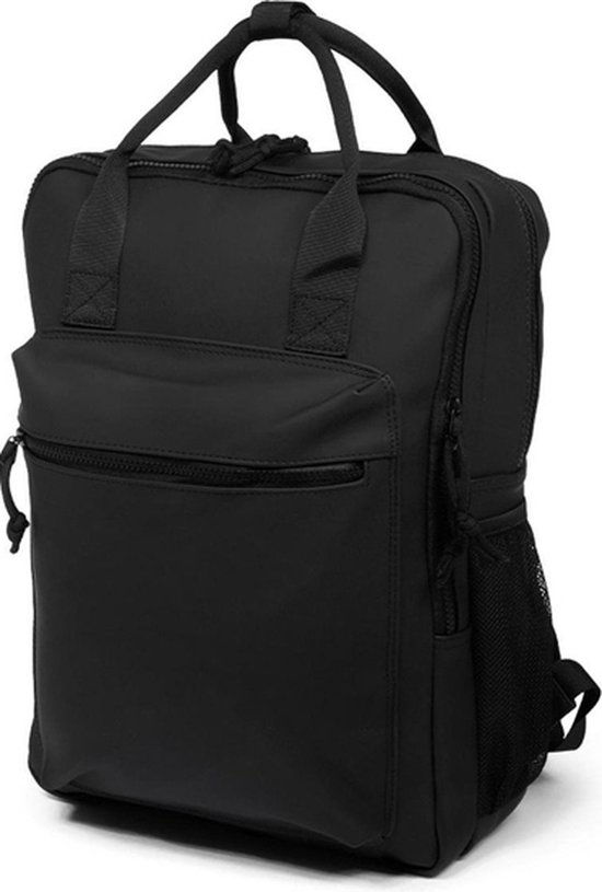 Norlander Rugzak - Rugtas - Laptopvak - Organizer - Gerecycled PU - Zwart - 30 Liter