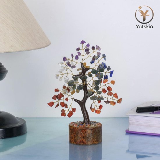 FASHIONZAADI Amethist Edelsteen Boom Voor Feng Shui Bonsai Reiki Healing Kristallen Geld Bomen Chakra Balancing Stone Geluk Kristal Woondecoratie Tafel pronkstuk maat 10-12 inch (Zilveren Draad FASHIONZAADI Amethist Edelsteen Boom Voor Feng Shui Bonsai Reiki Healing Kristallen Geld Bomen Chakra Balancing Stone Geluk Kristal Woondecoratie Tafel pronkstuk maat 10-12 inch (Zilveren Draad