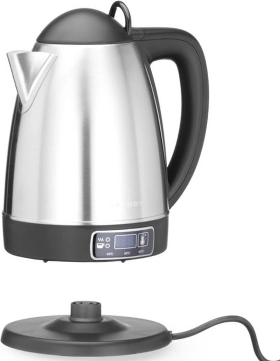 Draadloze Elektrische Waterkoker Met Temperatuurregeling - HENDI - 1,8L - 230V/1800W - 221x164x(H)249mm - HENDI 209943