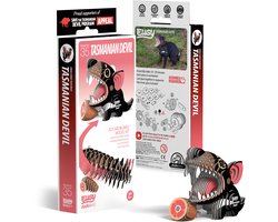 EUGY 3D Puzzel - Tazmanian Devil - Wilde Dieren - Duurzaam - Verzamel Ze Allemaal - 6 Jaar