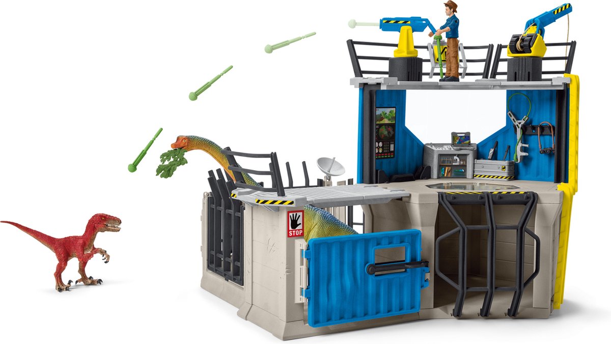Schleich Dinosaurus Groot Dino-onderzoekstation - Speelfigurenset - 41462 — afbeelding 2
