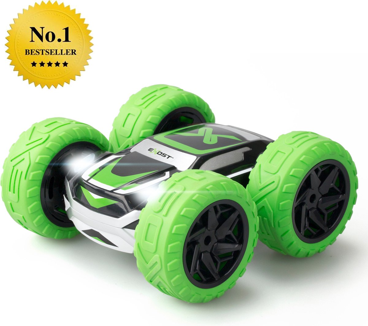 Exost RC 360 Cross II Stuntauto groen 1:18 - RC Auto - Bestuurbare Auto - Met koplampen — afbeelding 12