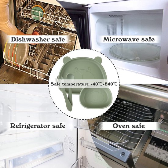 Babylepels set van 2 siliconen zonder plastic Oogaa ecologisch Babylepels set van 2 siliconen zonder plastic Oogaa ecologisch