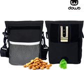 DOWO® - Sac de récompense pour Chiens - Agilité pour chiens - Sac de récompense pour Chiens - Porte Sacs à déjections canines - Friandises de récompense pour chien - Dressage de chien - Zwart