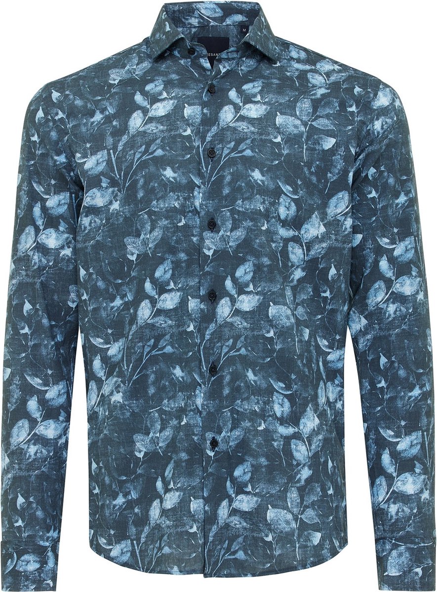 Tresanti DANILO Shirt with faded leaves Blue (TRSHIE390 - 800)