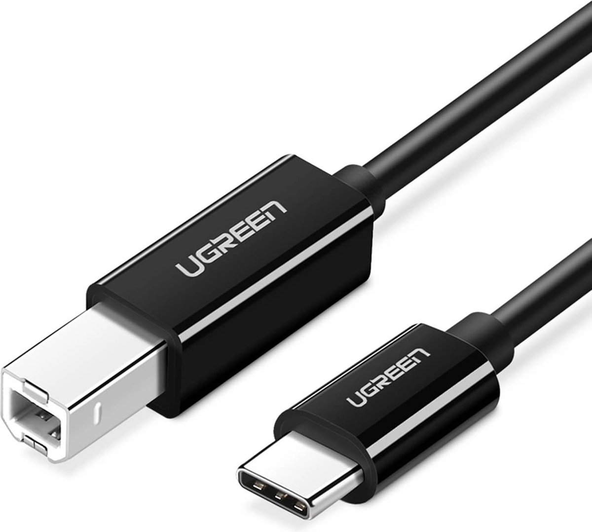 Ugreen - Printerkabel - Printer kabel usb - USB 2.0 - USB-C - 2 Meter - Zwart
