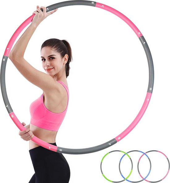 UQTUKO Hoelahoep Voor Kinderen – 2 Stuks, 8‑delige Verstelbare Hoepels | Perfect Voor Dans, Fitness En Buitenspel