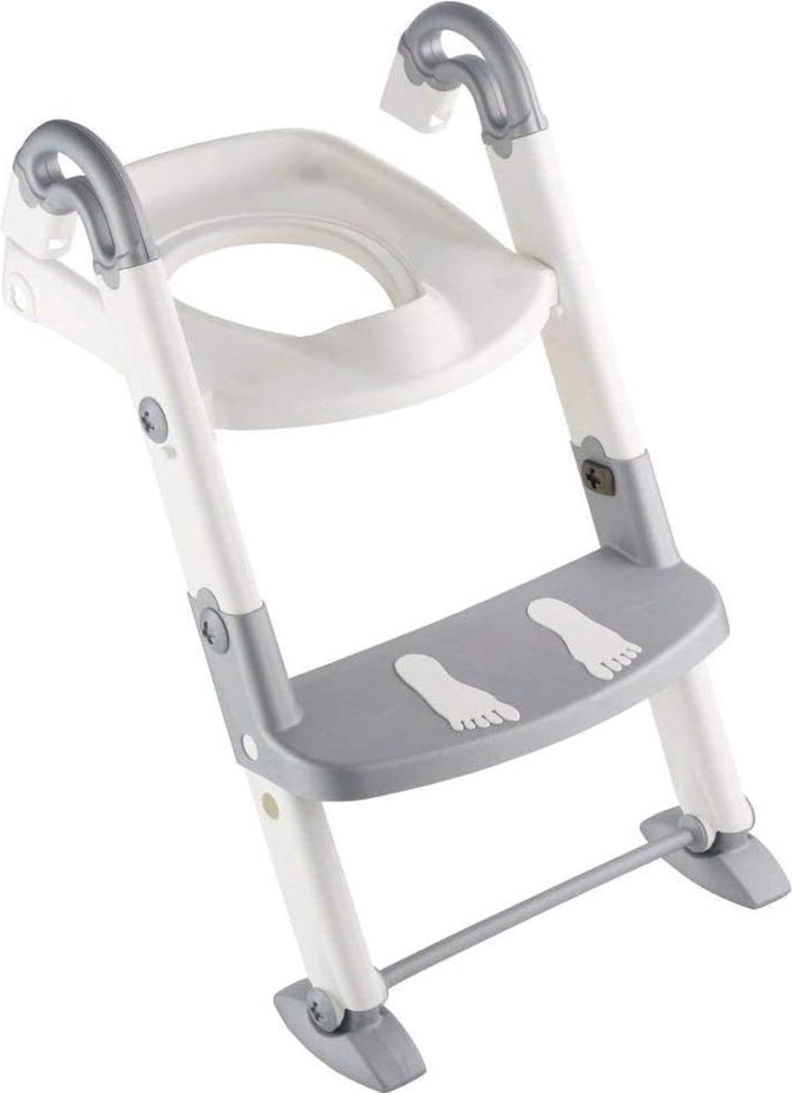 Image of 3-in-1 Toilettrainer 18-36 Maanden Montageafmetingen Opgevouwen - Grijs/Wit Rotho Babydesign