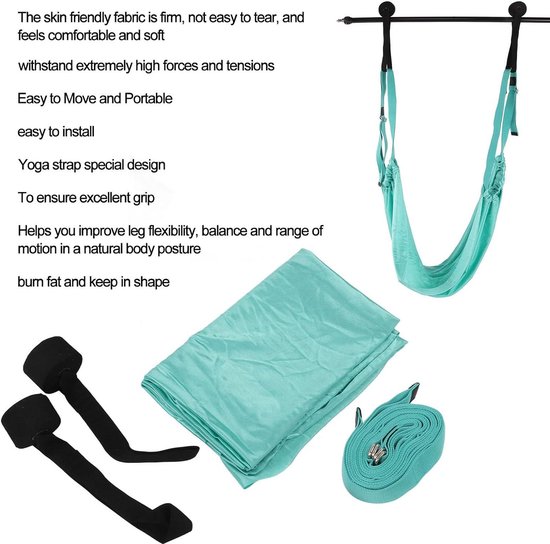 Sangle De Yoga Aérienne élastique – Porte Extensible, Hamac De Suspension Pour Fitness Et Gym