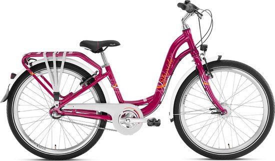 Velo enfant Puky Skyride 24 pouces 3 vitesses Berry bol