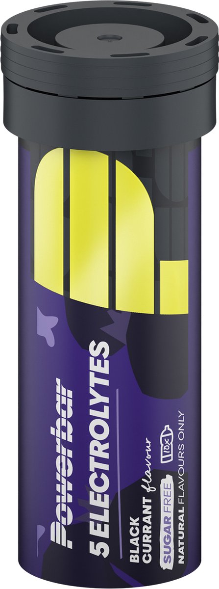 Goedkoopste Powerbar Sportdrank Electrolyte Tabs - Met 5 Elektrolyten - Black Currant - 10 tabletten