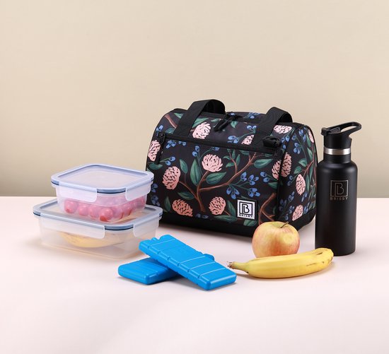 Brisby 4 Laags Geïsoleerde Koeltas - Lunchtas 10 Liter - Passion Flower van Brisby — afbeelding 4