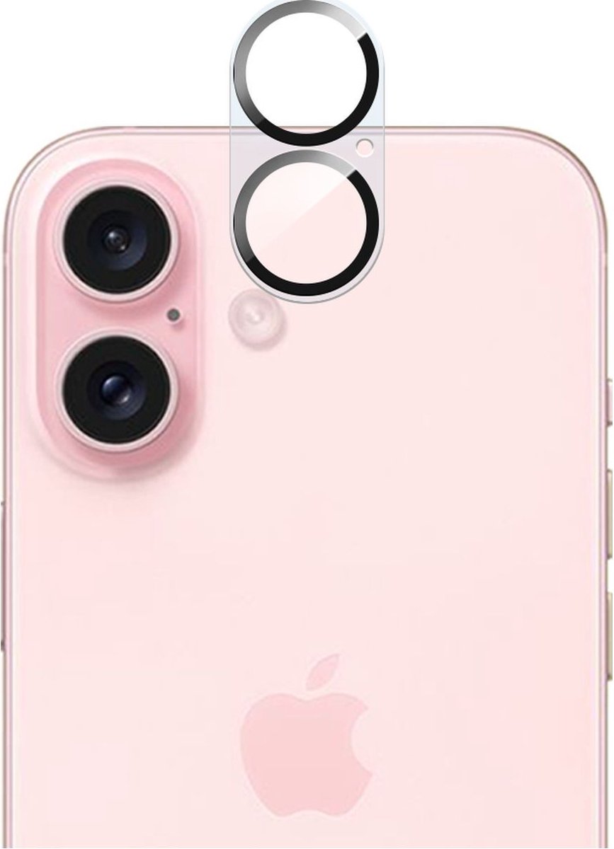 Mobigear Screenprotector geschikt voor Apple iPhone 16 Glazen | Mobigear Camera Protector - Case Friendly