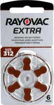 Rayovac 312 extra advanced - 6 stuks