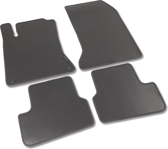 Tapis en caoutchouc Tapis de voiture Mercedes GLA - Année de construction : 04/2017 - 04/2020 - Ajustement d'origine - 4 pièces