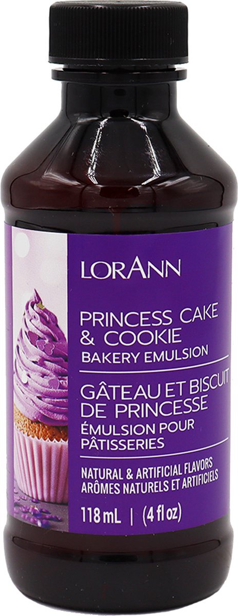 LorAnn Bakery Emulsion - Princess Cake & Cookie - 118 ml - Geconcentreerde Extracten - Smaakstof - Aroma
