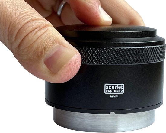 Pressino Per Caffè Scarlet Espresso Grande Livello 51 Mm Auto-livellante In Acciaio