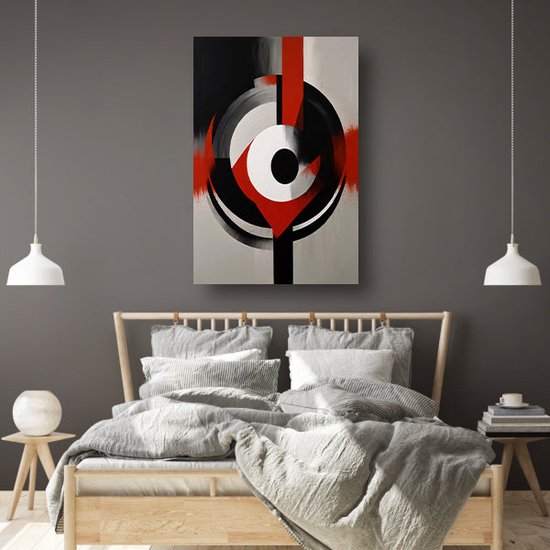 Tableaux d'art abstrait - Tableaux minimalistes sur verre - Peinture sur Glas Salon - Décoration murale campagne - Acrylique - Accessoires de bureau verre acrylique 80x120 cm