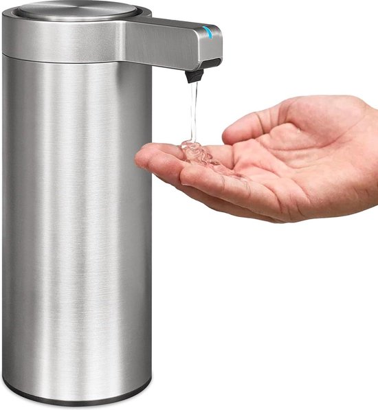 Fachixy Automatische zeepdispenser, geborsteld roestvrij staal