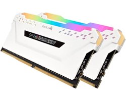 16GB DDR4 2666MHz C16 XMP 2.0 liefhebbers RGB LED-verlichting geheugenkit - wit