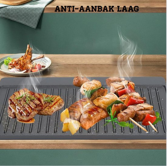 Mahlzeit Gietijzeren grillplaat geëmailleerd | Dark Cherry | cm | grillplaat gietijzer... | bol